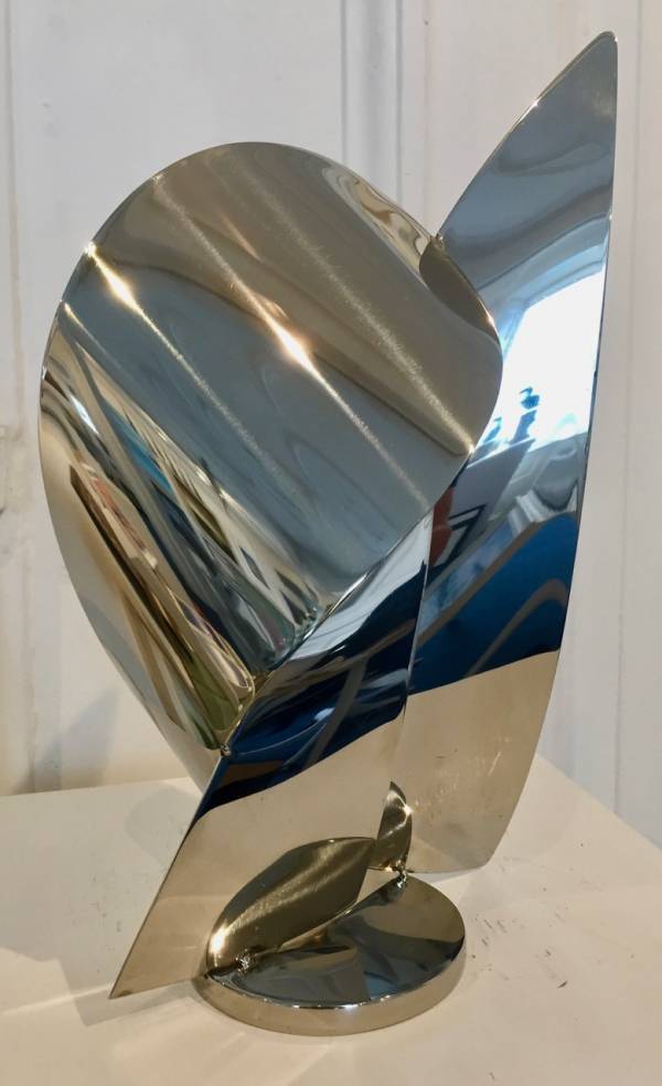 - a , metal Sculpture by John Mellows, measuring 31 x 19 cm (H x W) £295